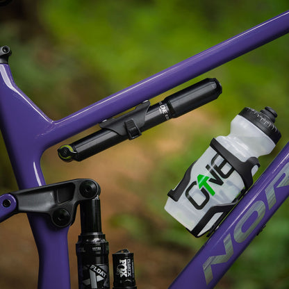 OneUp Components EDC Inline Pump Mount on Bike